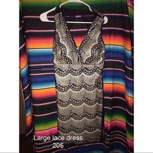 Black lace dress